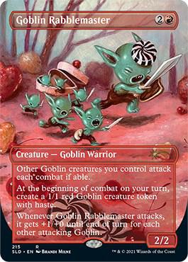 Goblin Rabblemaster (215) [Secret Lair Drop] [Borderless]