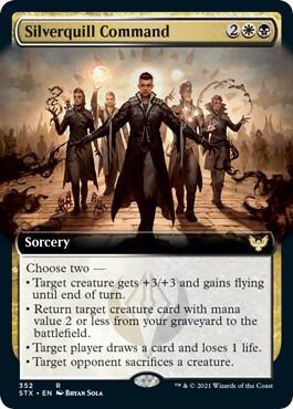 Silverquill Command (Extended Art) (352) [Strixhaven: School of Mages] [Extended Art]