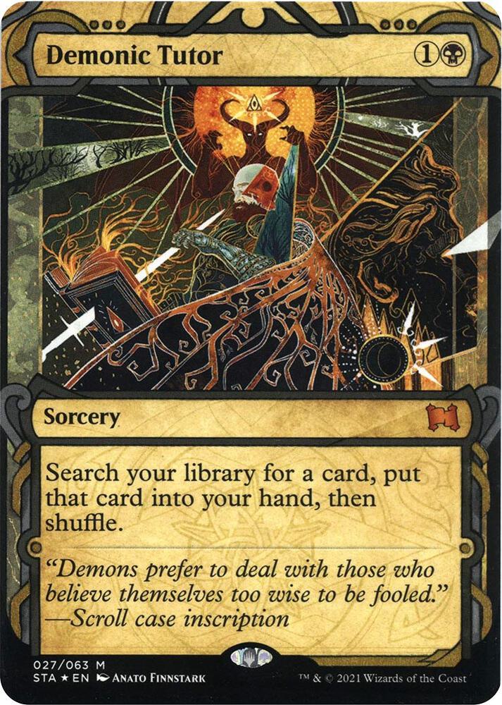 Demonic Tutor (Foil Etched) (27) [Strixhaven Mystical Archive]