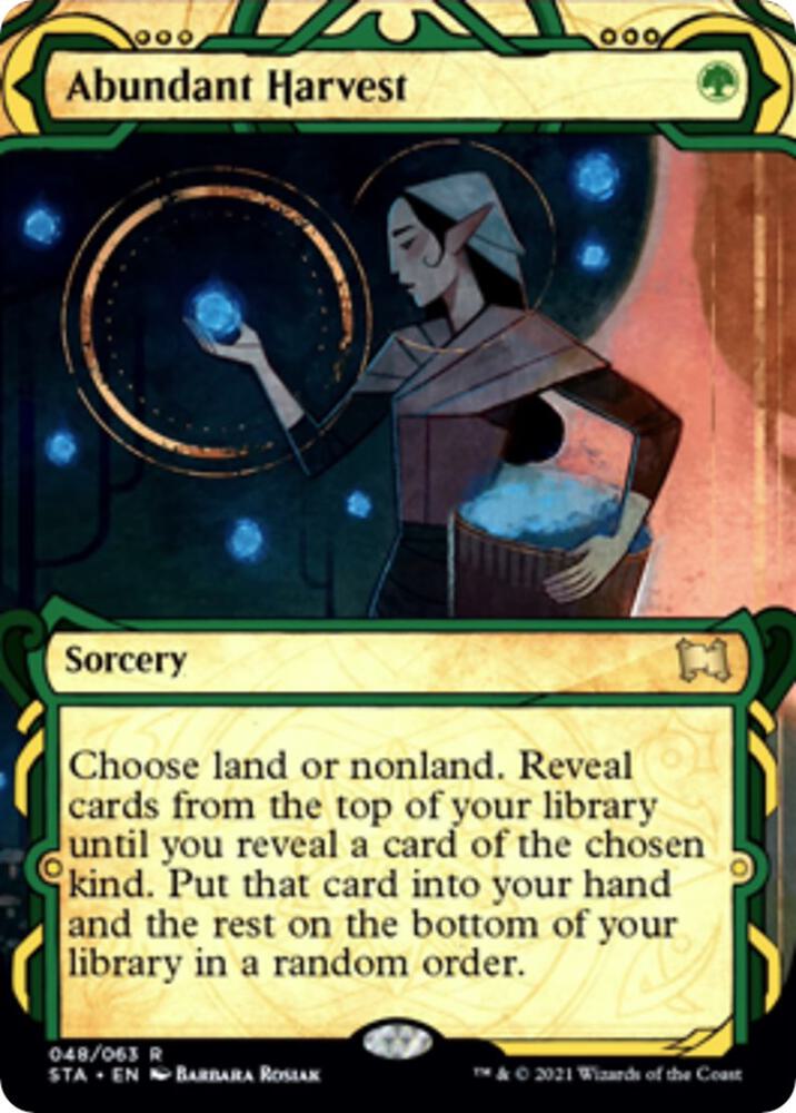 Abundant Harvest (48) [Strixhaven Mystical Archive] [Showcase, Borderless]