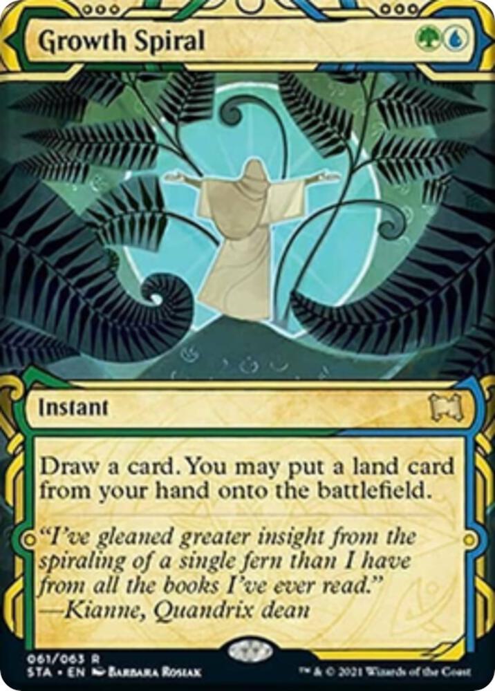 Growth Spiral (61) [Strixhaven Mystical Archive] [Showcase, Borderless]