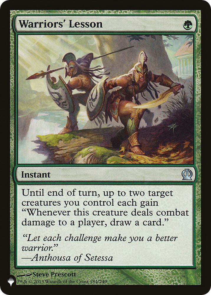 Warriors' Lesson (184/249) [The List]