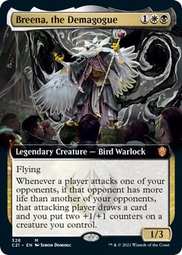 Breena, the Demagogue (Extended Art) (328) [Commander 2021] [Extended Art]