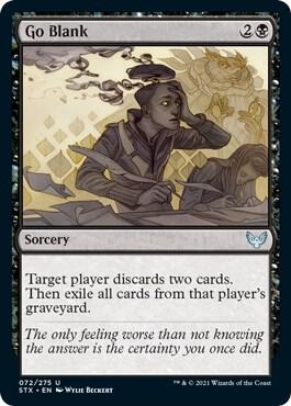 Go Blank (72) [Strixhaven: School of Mages]