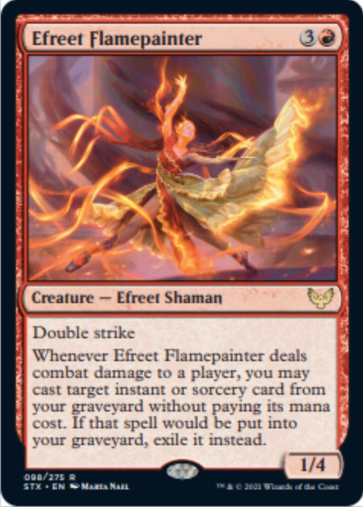 Efreet Flamepainter (98) [Strixhaven: School of Mages]