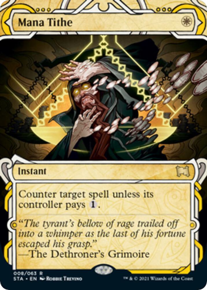 Mana Tithe (8) [Strixhaven Mystical Archive] [Showcase, Borderless]