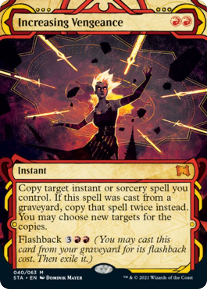 Increasing Vengeance (40) [Strixhaven Mystical Archive] [Showcase, Borderless]