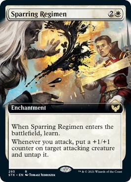 Sparring Regimen (Extended Art) (293) [Strixhaven: School of Mages] [Extended Art]