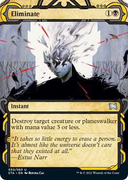 Eliminate (30) [Strixhaven Mystical Archive] [Showcase, Borderless]