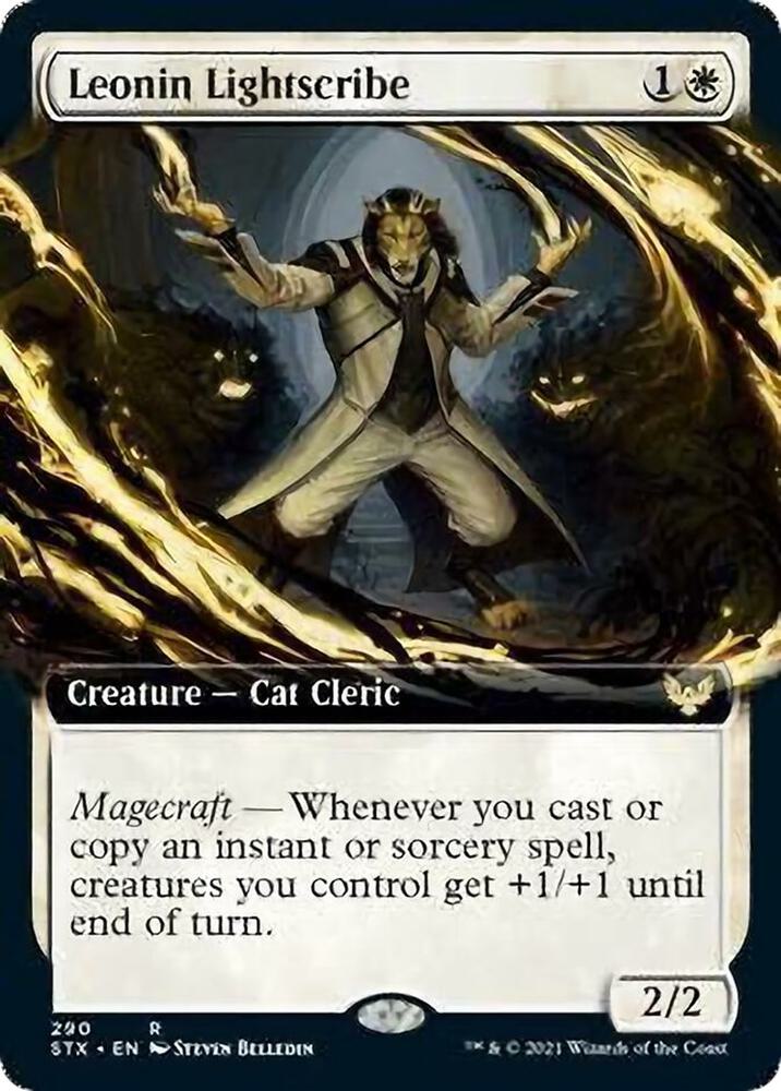 Leonin Lightscribe (Extended Art) (290) [Strixhaven: School of Mages] [Extended Art]