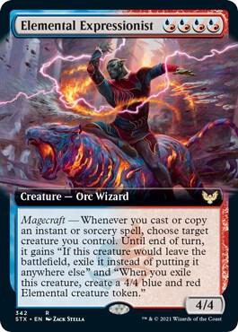 Elemental Expressionist (Extended Art) (342) [Strixhaven: School of Mages] [Extended Art]