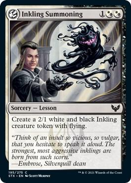 Inkling Summoning (195) [Strixhaven: School of Mages]