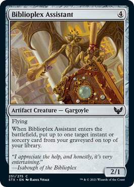 Biblioplex Assistant (251) [Strixhaven: School of Mages]