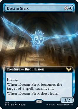 Dream Strix (Extended Art) (296) [Strixhaven: School of Mages] [Extended Art]