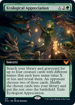 Ecological Appreciation (Extended Art) (317) [Strixhaven: School of Mages] [Extended Art]