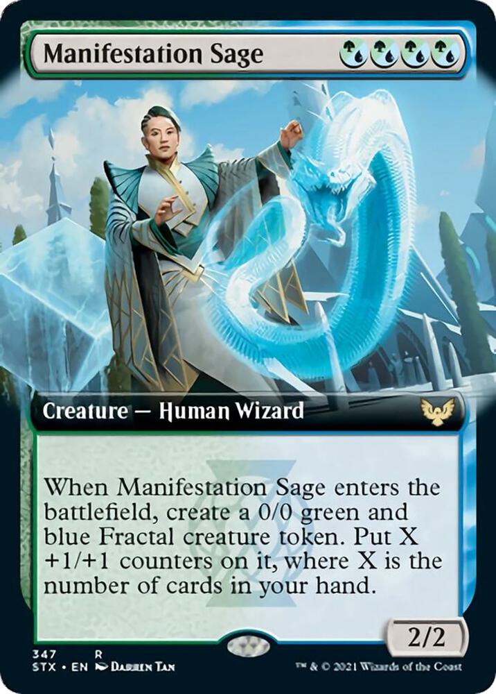 Manifestation Sage (Extended Art) (347) [Strixhaven: School of Mages] [Extended Art]