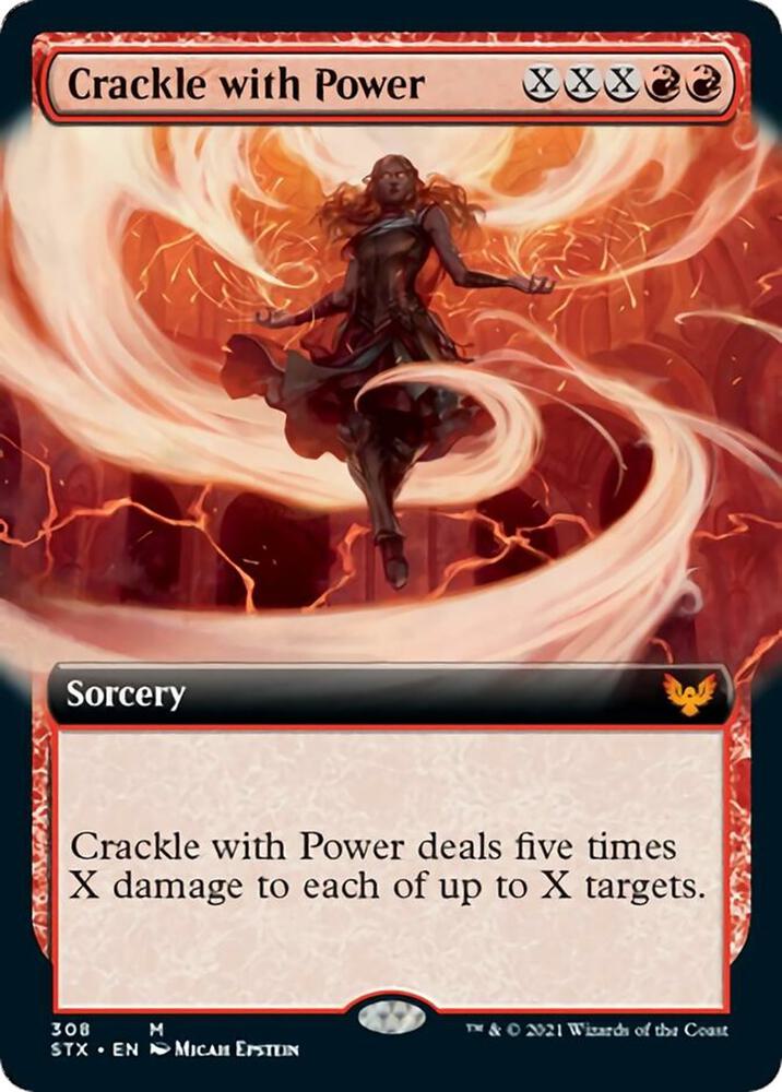 Crackle with Power (Extended Art) (308) [Strixhaven: School of Mages] [Extended Art]