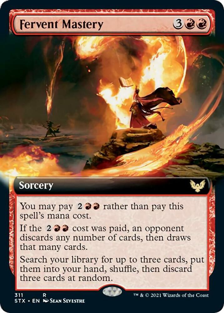 Fervent Mastery (Extended Art) (311) [Strixhaven: School of Mages] [Extended Art]