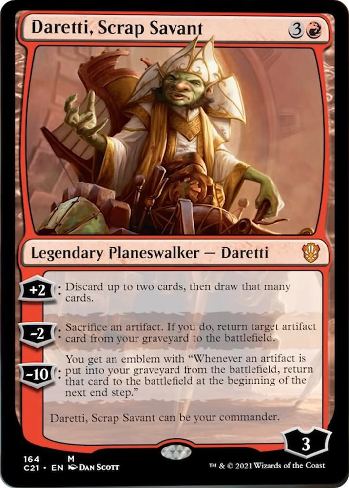 Daretti, Scrap Savant (164) [Commander 2021]
