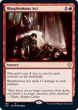 Blasphemous Act (159) [Commander 2021]