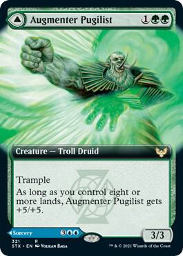 Augmenter Pugilist (Extended Art) (321) [Strixhaven: School of Mages] [Extended Art]