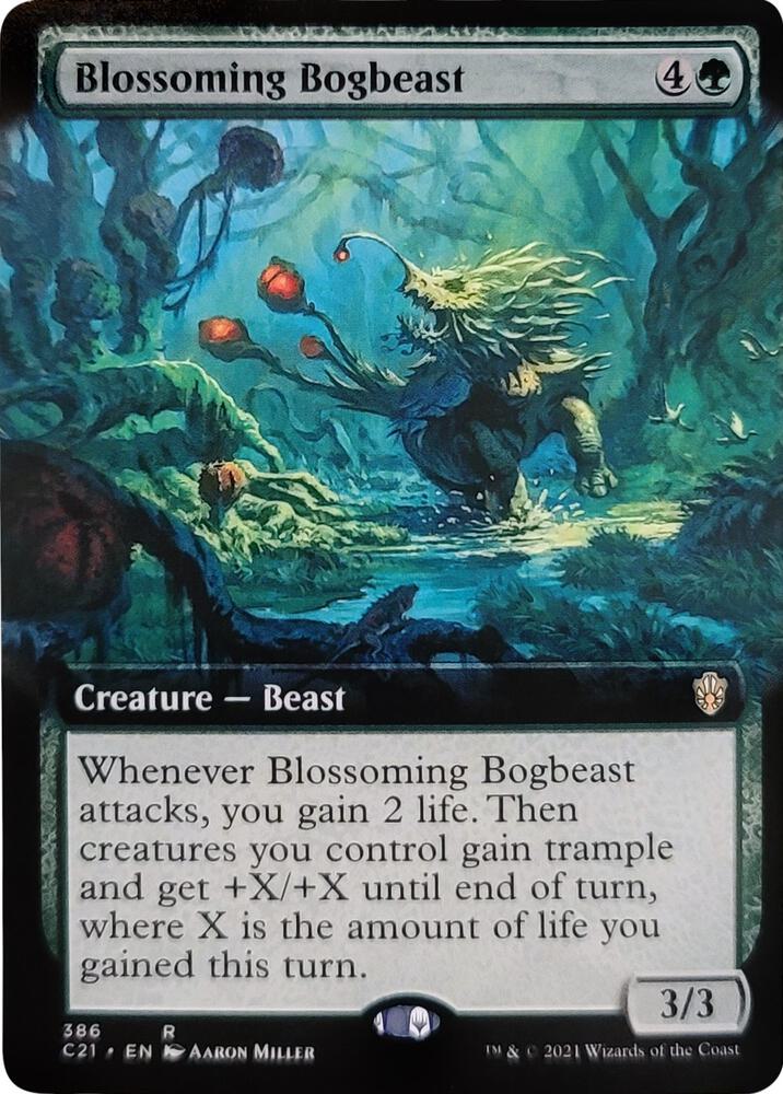 Blossoming Bogbeast (Extended Art) (386) [Commander 2021] [Extended Art]