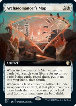 Archaeomancer's Map (Extended Art) (339) [Commander 2021] [Extended Art]