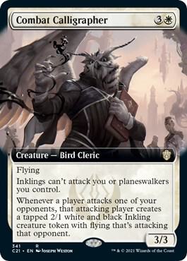 Combat Calligrapher (Extended Art) (341) [Commander 2021] [Extended Art]