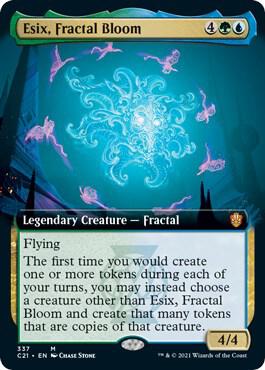 Esix, Fractal Bloom (Extended Art) (337) [Commander 2021] [Extended Art]