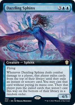 Dazzling Sphinx (Extended Art) (352) [Commander 2021] [Extended Art]