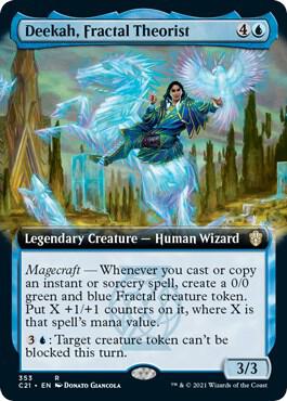 Deekah, Fractal Theorist (Extended Art) (353) [Commander 2021] [Extended Art]