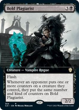 Bold Plagiarist (Extended Art) (364) [Commander 2021] [Extended Art]