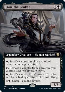 Fain, the Broker (Extended Art) (367) [Commander 2021] [Extended Art]