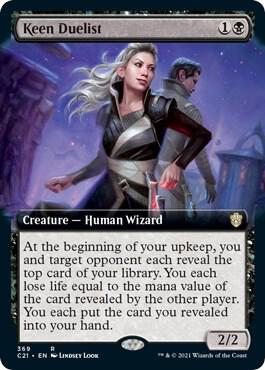 Keen Duelist (Extended Art) (369) [Commander 2021] [Extended Art]