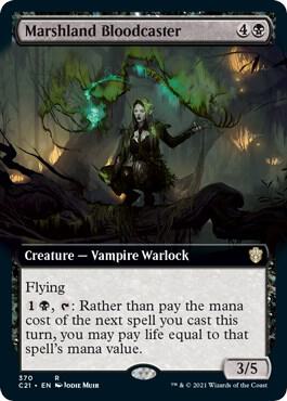 Marshland Bloodcaster (Extended Art) (370) [Commander 2021] [Extended Art]