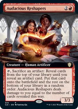 Audacious Reshapers (Extended Art) (374) [Commander 2021] [Extended Art]
