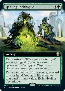 Healing Technique (Extended Art) (390) [Commander 2021] [Extended Art]