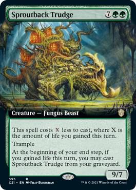 Sproutback Trudge (Extended Art) (395) [Commander 2021] [Extended Art]
