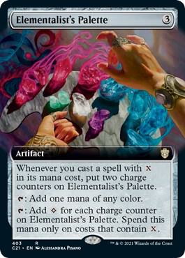 Elementalist's Palette (Extended Art) (403) [Commander 2021] [Extended Art]
