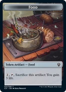 Food // Pest Double-Sided Token (24 // 5) [Commander 2021]