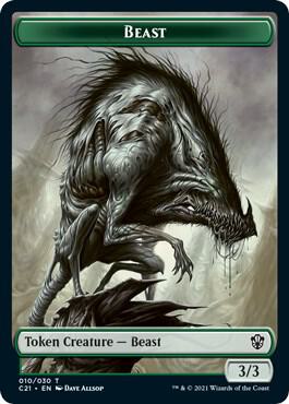 Beast (010) // Whale Double-Sided Token (10 // 5) [Commander 2021]