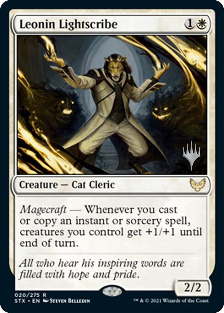 Leonin Lightscribe (20) [Strixhaven: School of Mages Promos]