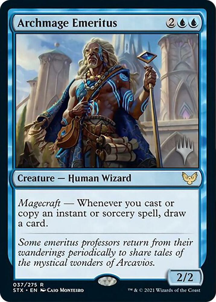 Archmage Emeritus (37) [Strixhaven: School of Mages Promos]