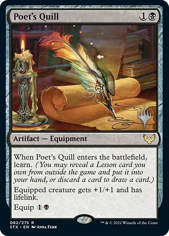Poet's Quill (82) [Strixhaven: School of Mages Promos]