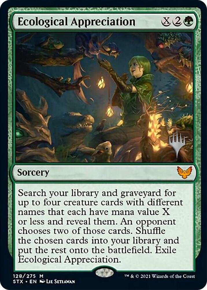 Ecological Appreciation (128) [Strixhaven: School of Mages Promos]