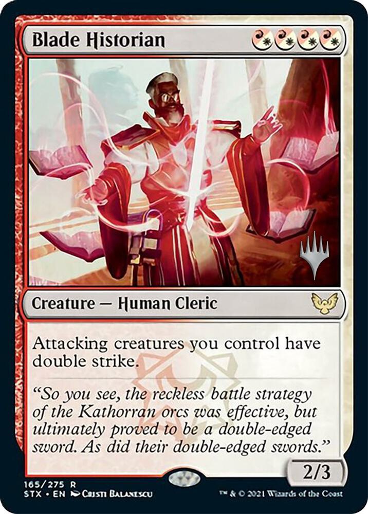 Blade Historian (165) [Strixhaven: School of Mages Promos]