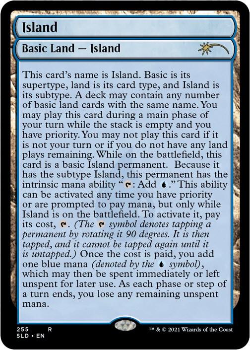 Island (255) (Full-Text Lands) [Secret Lair Drop]