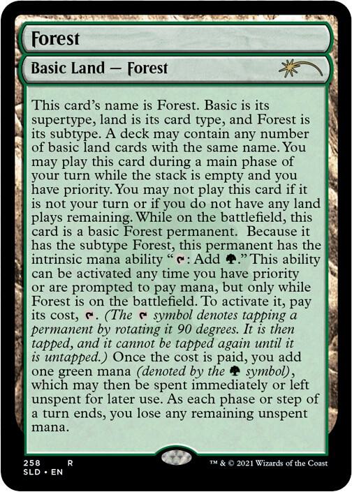 Forest (258) (Full-Text Lands) [Secret Lair Drop]