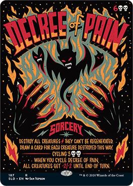 Decree of Pain (187) [Secret Lair Drop] [Borderless]