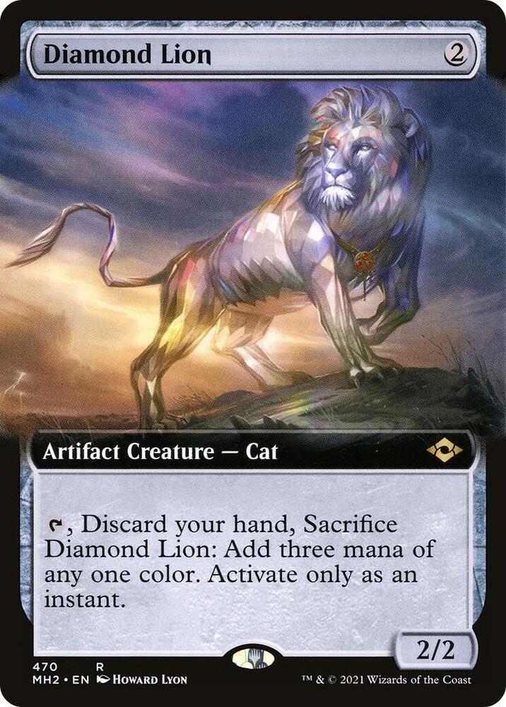 Diamond Lion (Extended Art) (470) [Modern Horizons 2] [Extended Art]